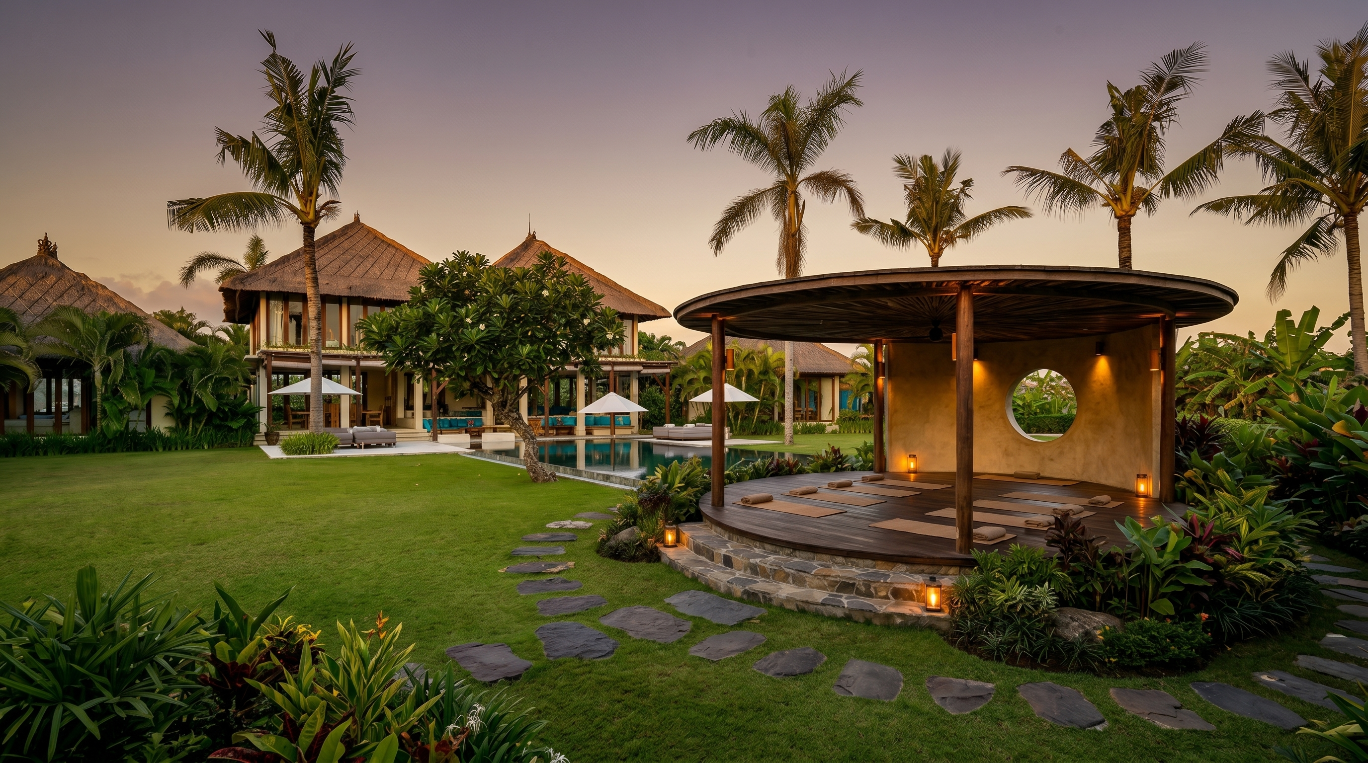 Yoga Sanctuary — a pavilion for morning practice